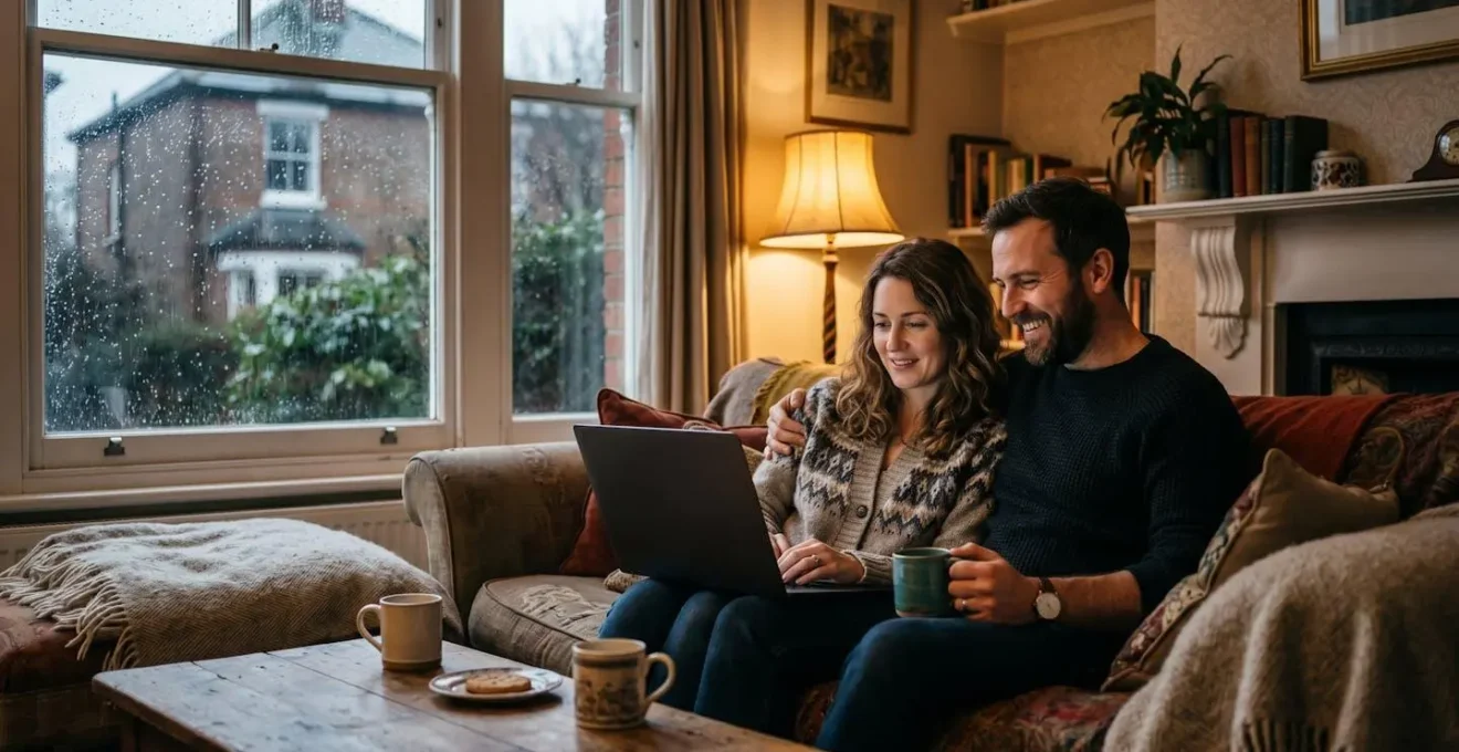 Couple supporting each other during challenging times