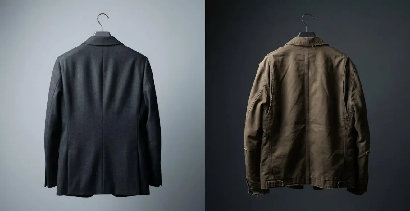 Minimalist visualization of jacket investment over three years